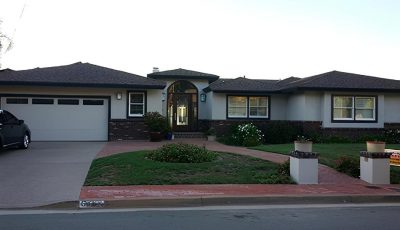 Wide Single Story Home Repainted