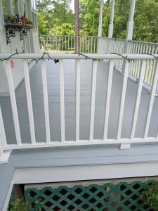 deck after being stained and painted