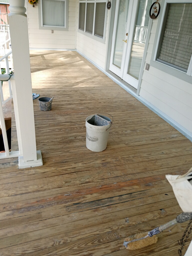 deck project in progress