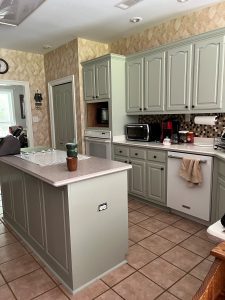 repainted kitchen cabinets