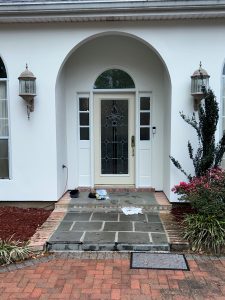 exterior home walkway repainting