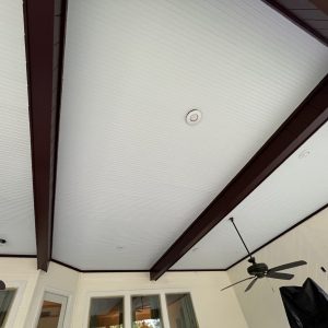 after - deck ceiling repainting