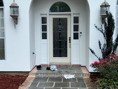 exterior home walkway repainting