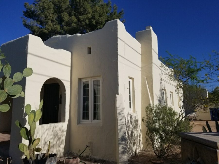 side of home with white stucco Preview Image 1