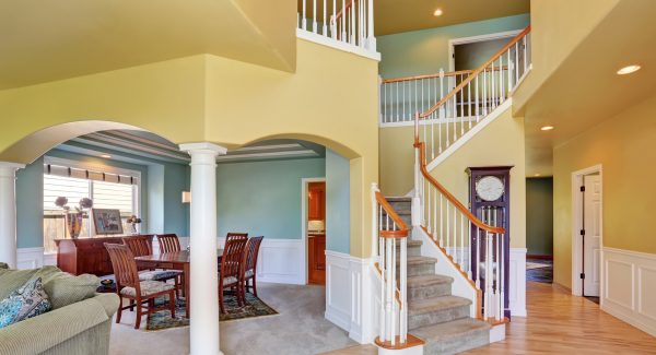 open foyer interior layout