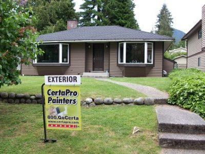 Exterior painting by CertaPro house painters in West Vancouver