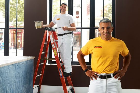two certapro painters team members during commercial painting services job