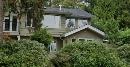 Muted Green Exterior in North Vancouver