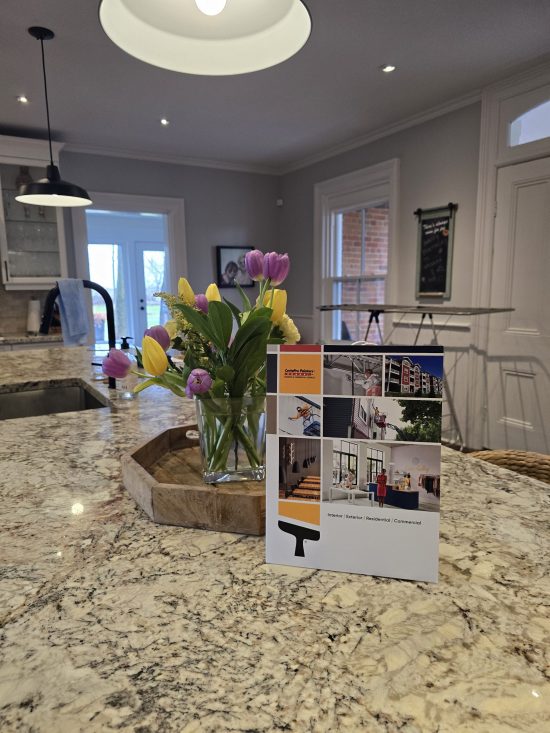 certapro card on kitchen island