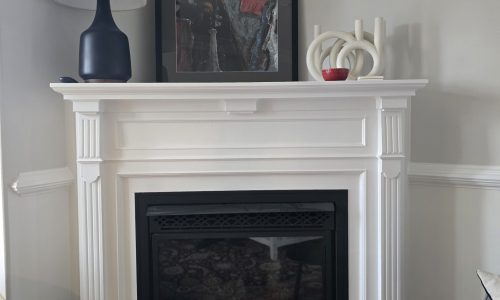 Repainted Fireplace