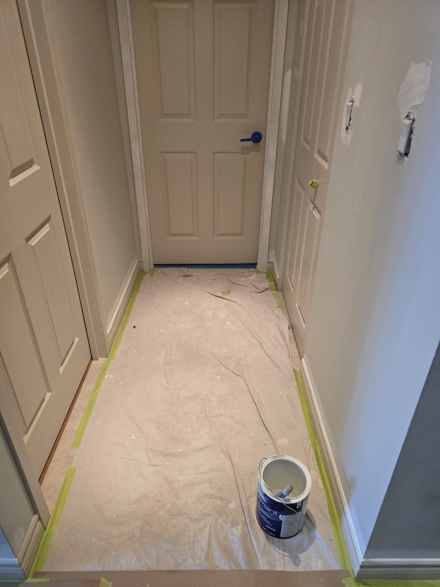 dropcloth in hallway space during repaint Preview Image 22