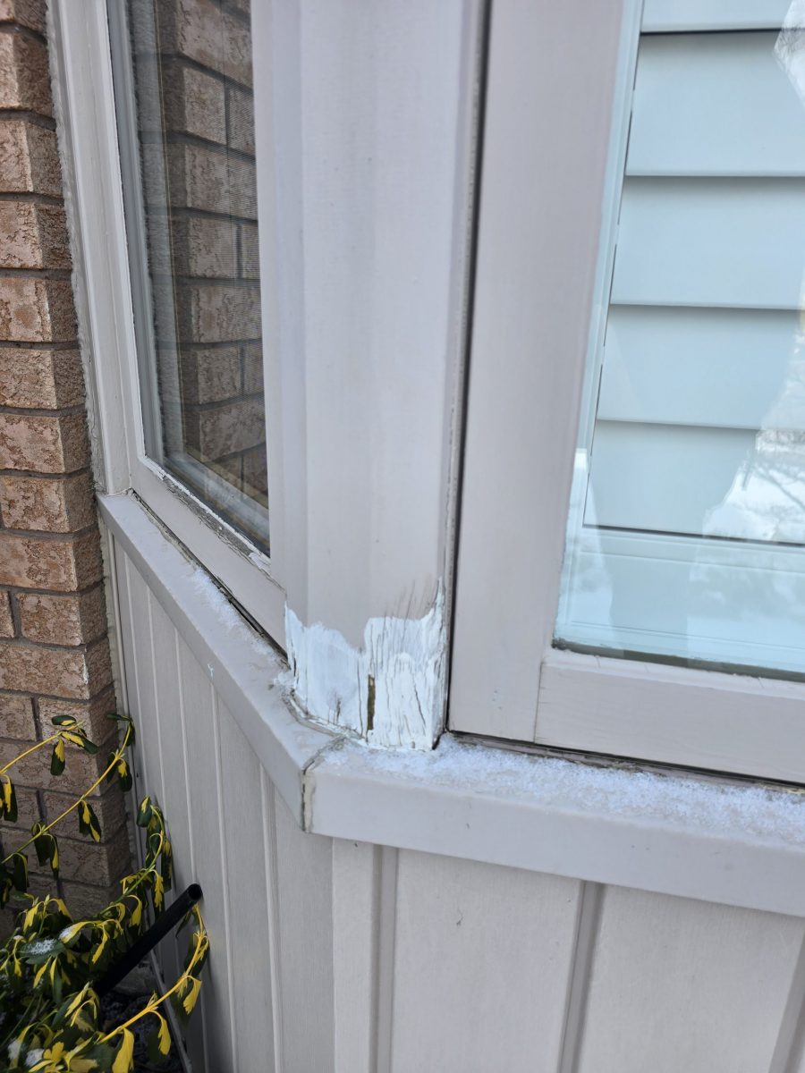 brick house exterior with worn wood trim and accents Preview Image 6