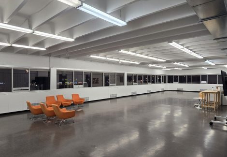 commercial interior space after repaint