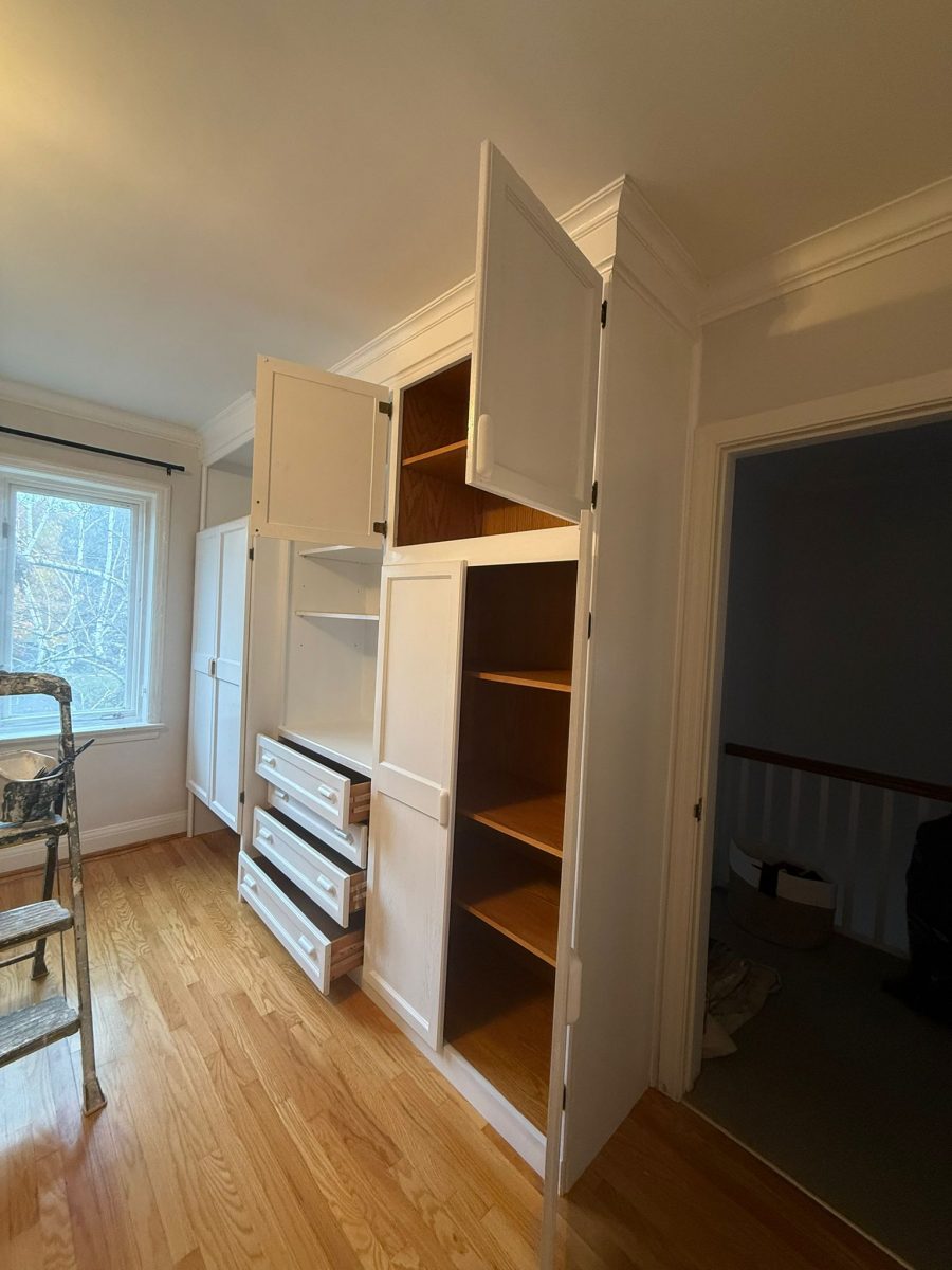 white painted built in cabinets Preview Image 2