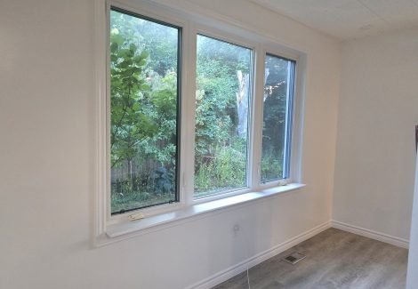 white painted home interior