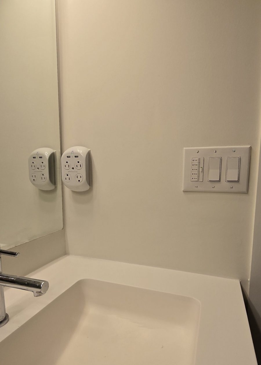 painted wall next to bathroom vanity Preview Image 2