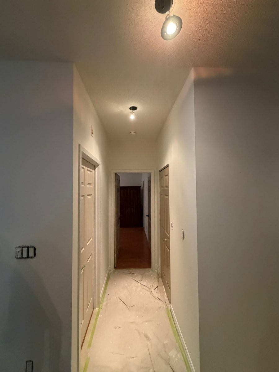 home interior hallway after white repaint Preview Image 6