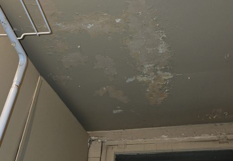 damaged interior ceiling