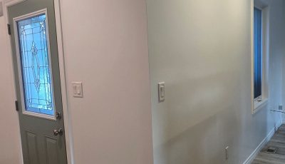 white painted home interior