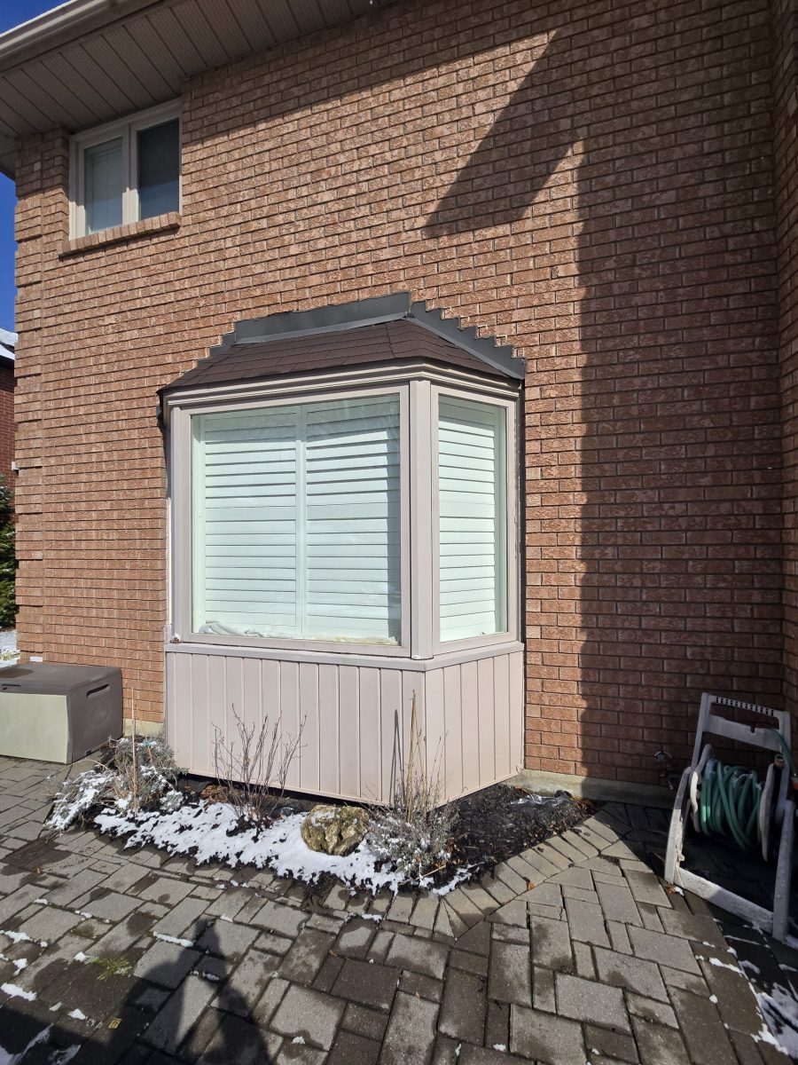 brick house exterior with worn wood trim and accents Preview Image 4
