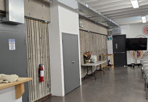 commercial interior space before repaint