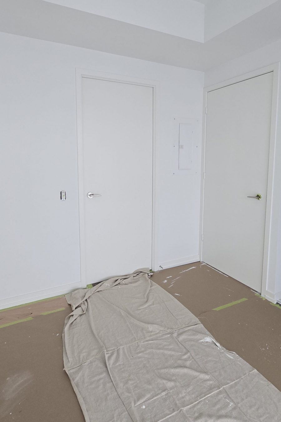 dropcloth in white room during repaint Preview Image 13