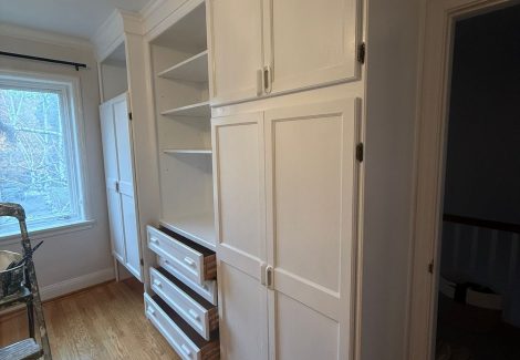 Built-In Cabinet Paint Refresh Project