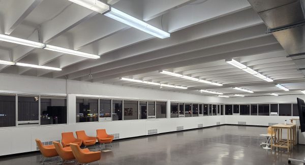 commercial interior space after repaint