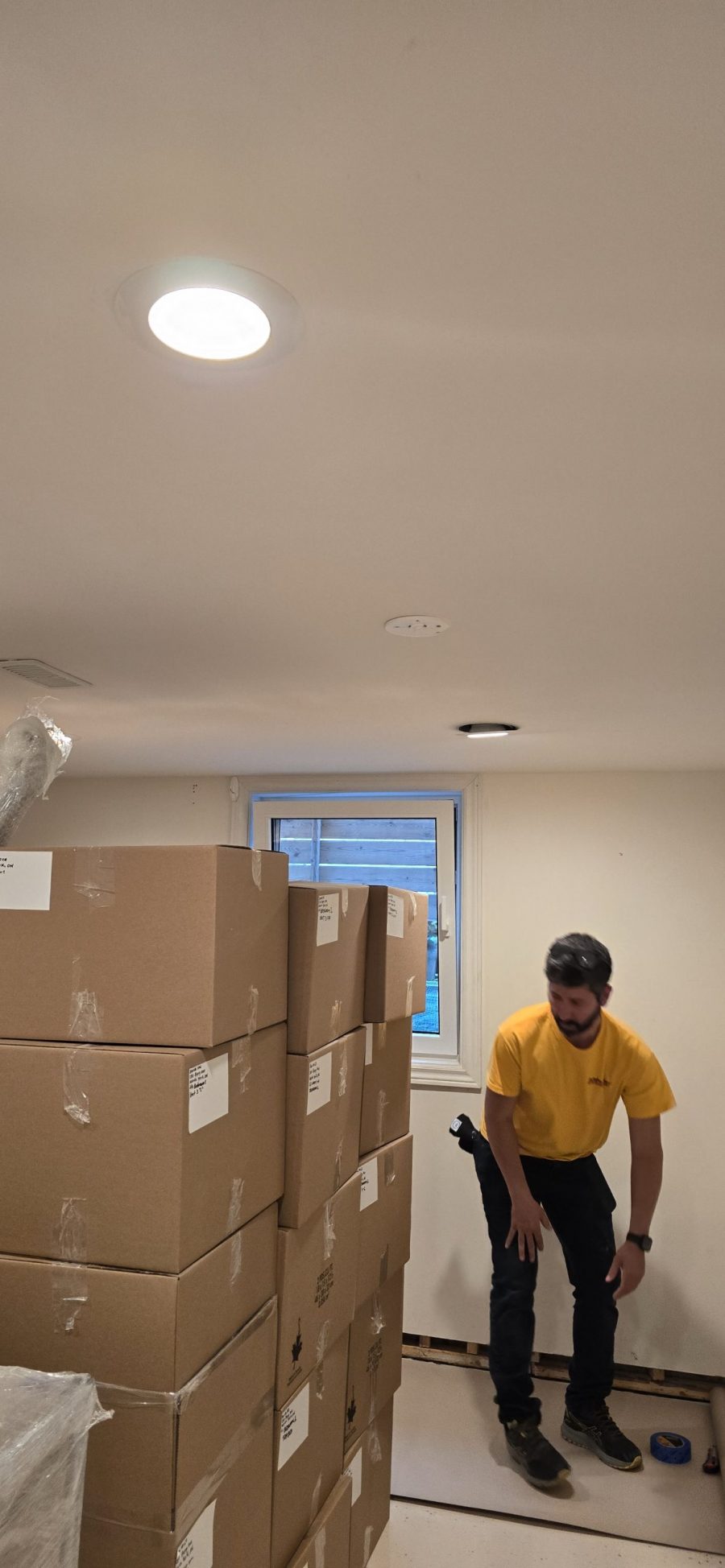 painter next to stacked boxes Preview Image 11