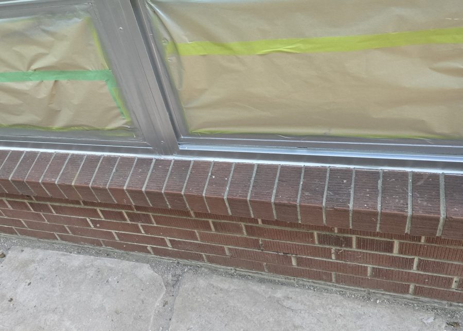 window with paint prep coverings Preview Image 7