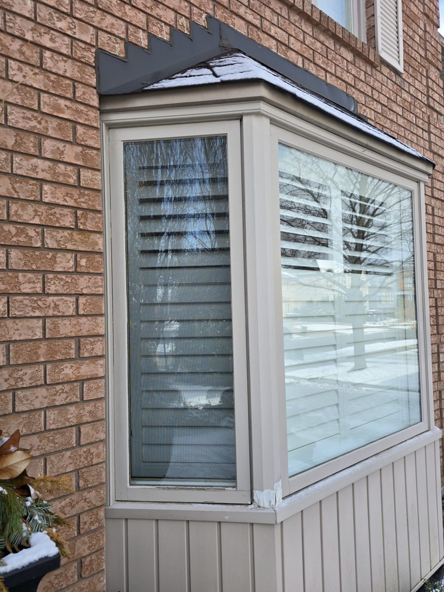 brick house exterior with worn wood trim and accents Preview Image 7