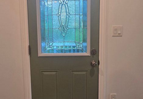 white painted home interior