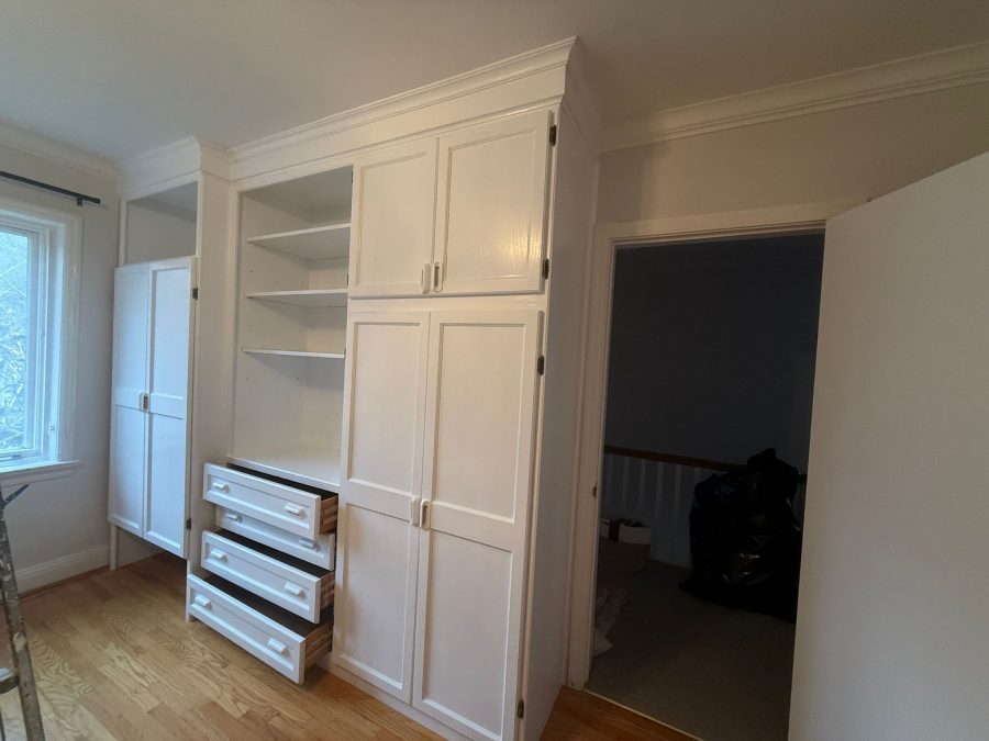 white painted built in cabinets Preview Image 1