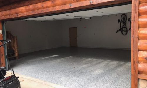 Epoxy Floor With Chips in Garage