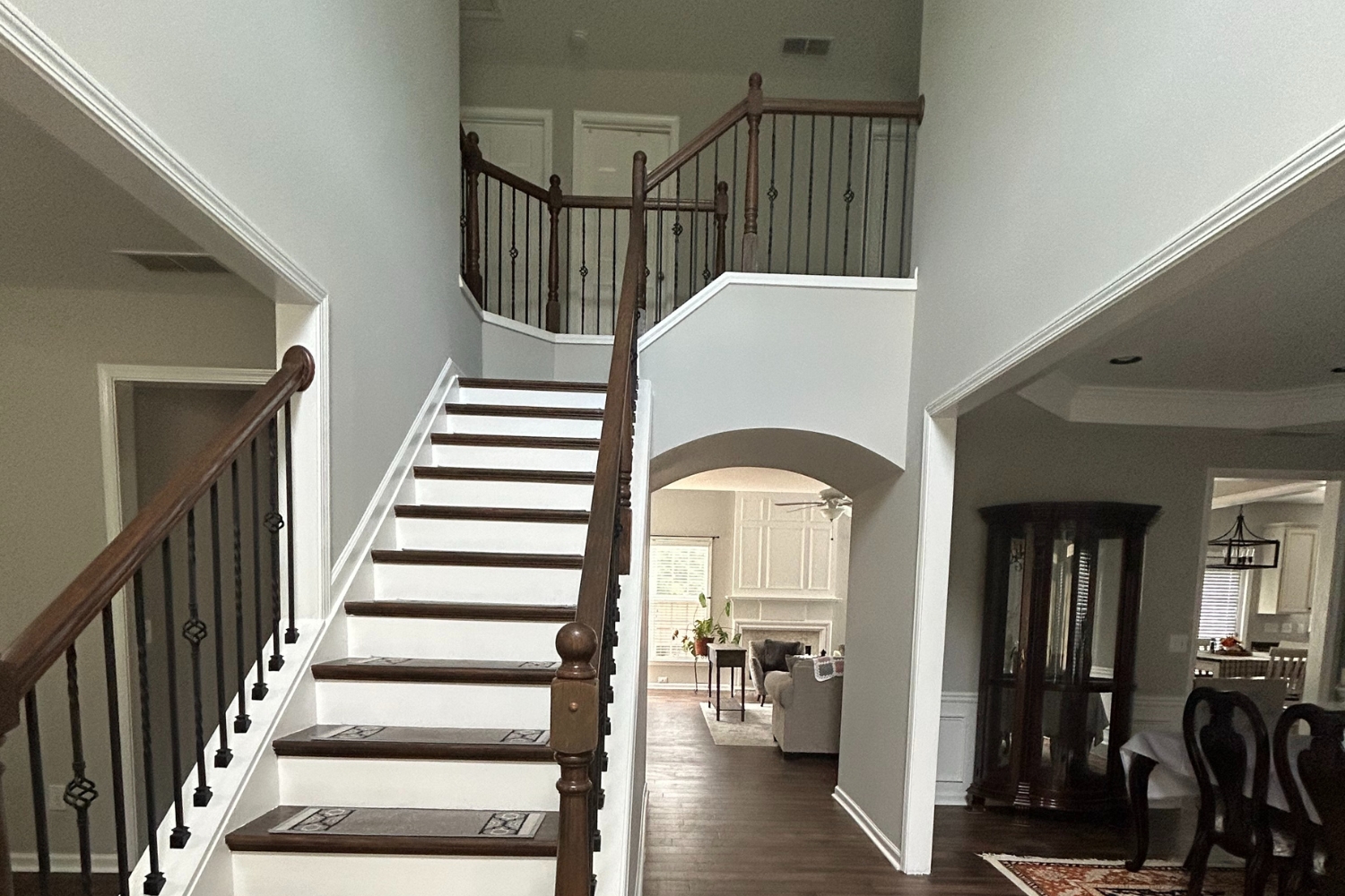 Northeast Georgia Interior Stairwell repaint after photo