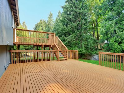solid wood deck