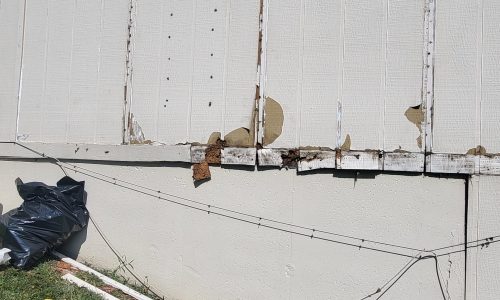 Townhome repair before photo