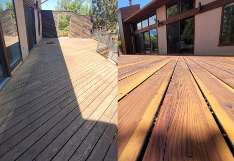 Sedona Deck Staining Project