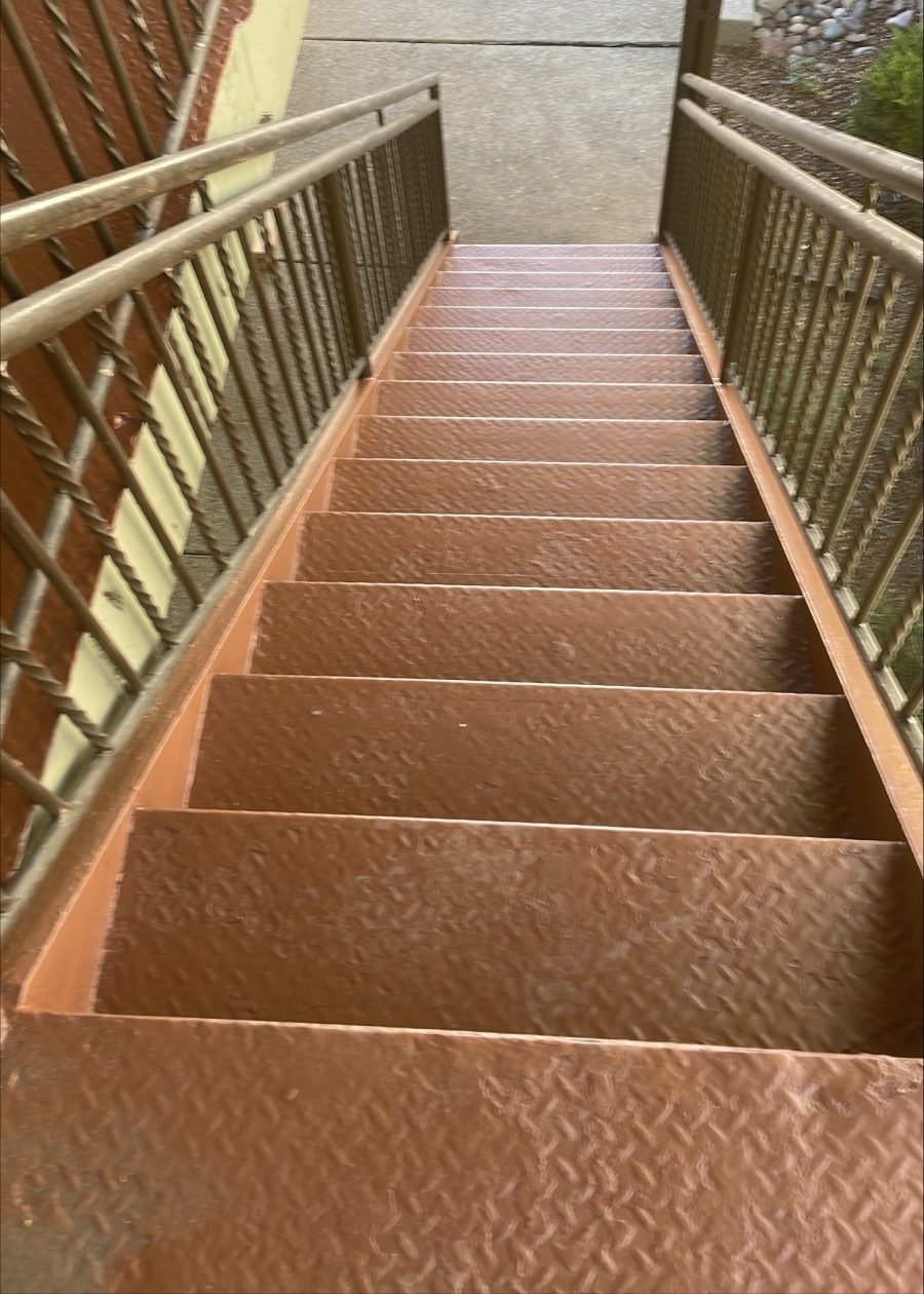 painted metal outdoor staircase Preview Image 1