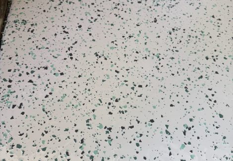 garage floor with epoxy coating