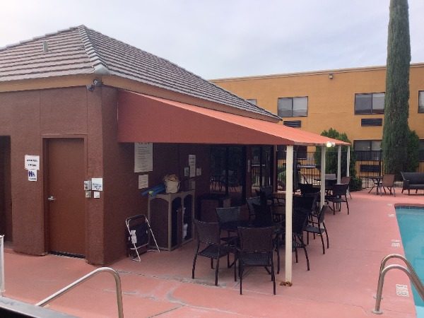 hotel patio with cracked and worn paint Preview Image 3
