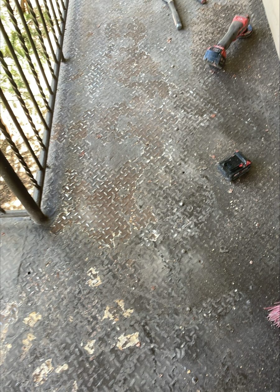 metal walkway and steps with rust damage Preview Image 4