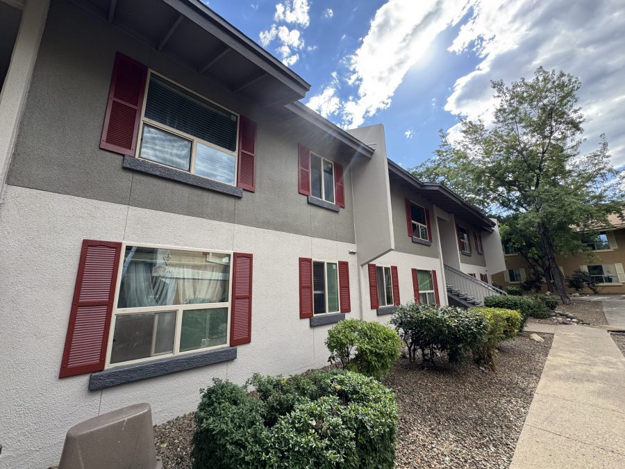 multi-color painted stucco apartment exterior Preview Image 1