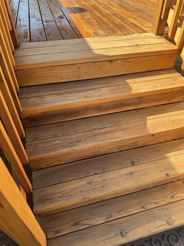 stained wooden deck steps Preview Image 4