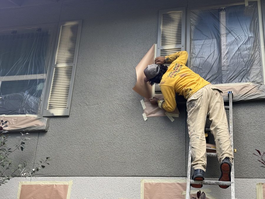 painter working on stucco exterior Preview Image 4