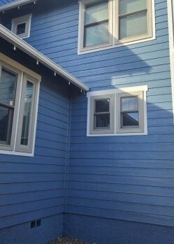blue painted house exterior Preview Image 2