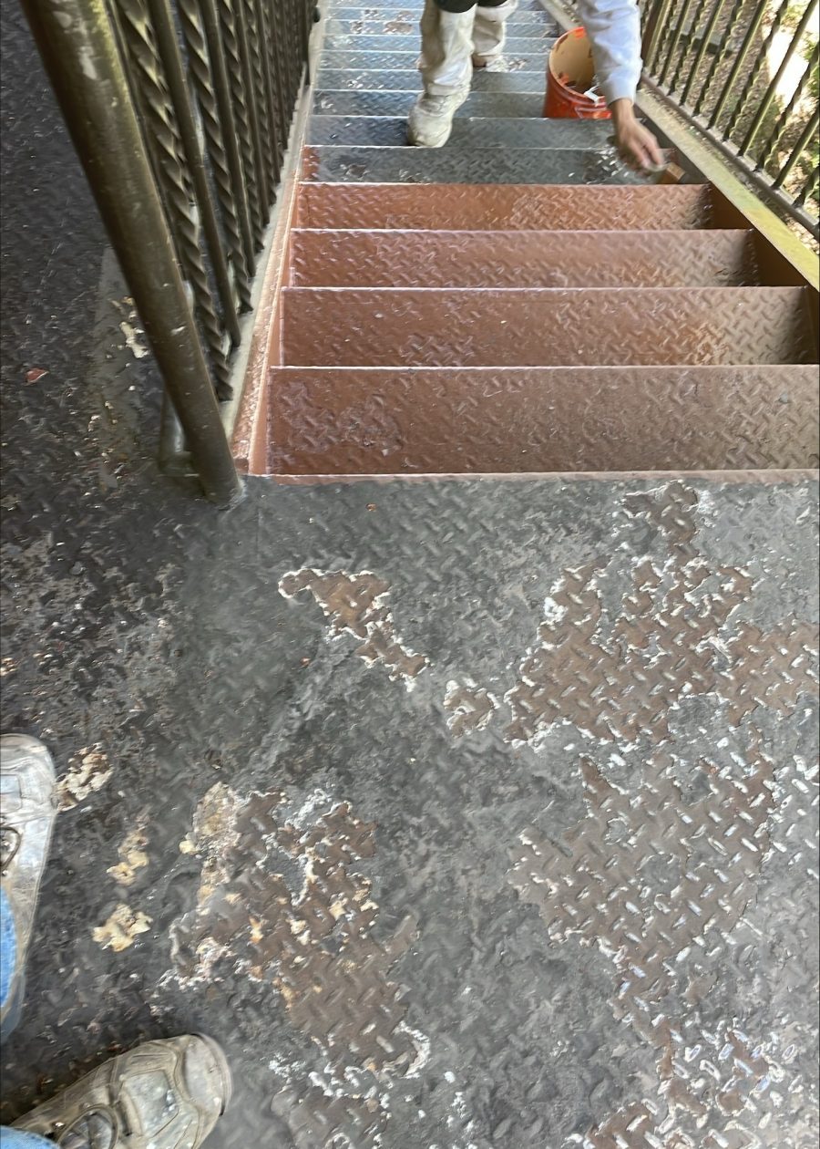 metal walkway and steps with rust damage Preview Image 3