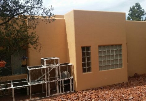 Peach Exterior House Painting