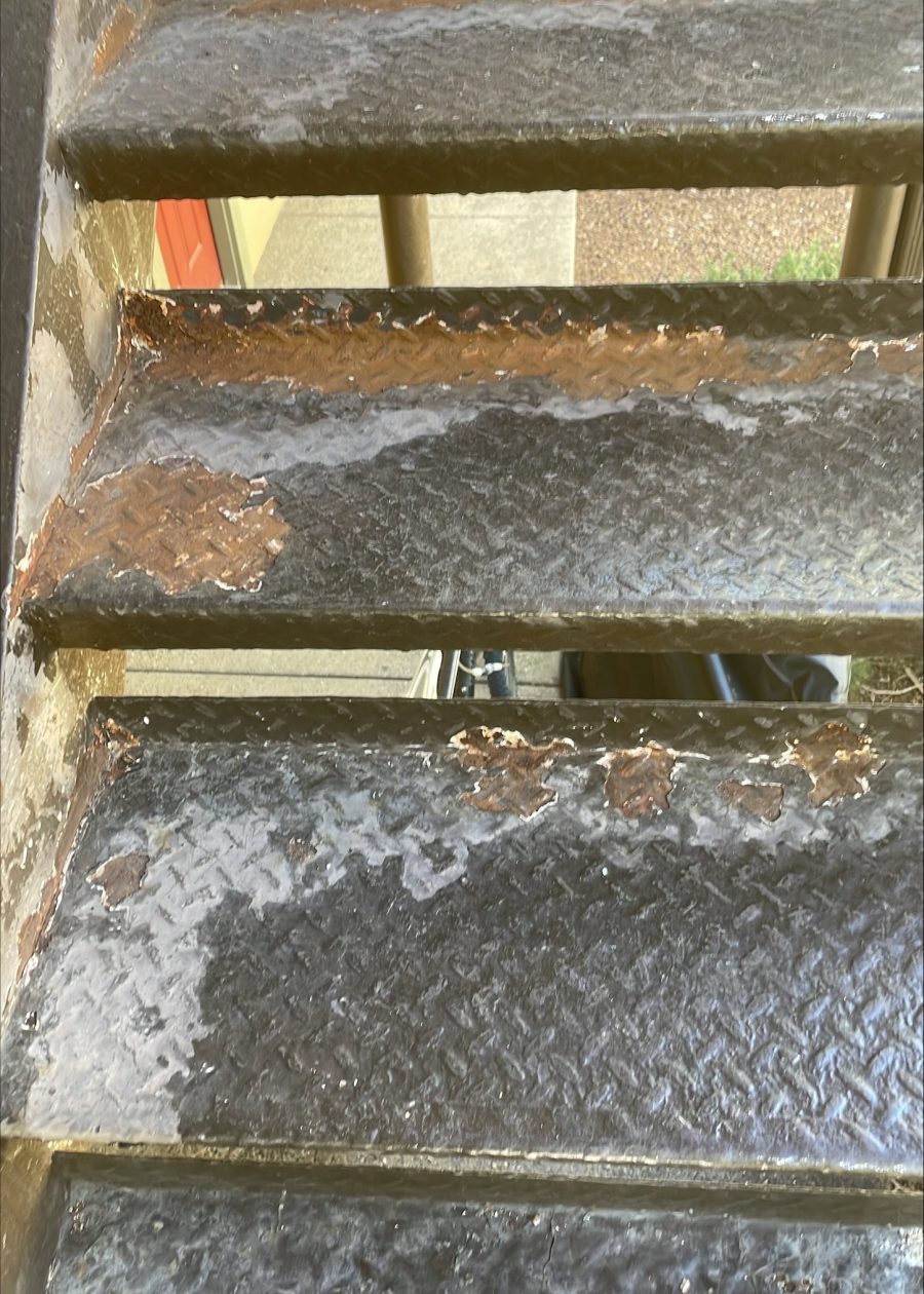 metal walkway and steps with rust damage Preview Image 5