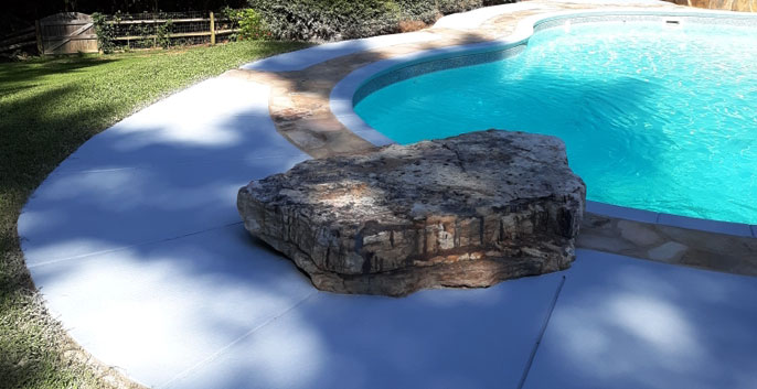 Pool Concrete Stain Painting Residential Professionals